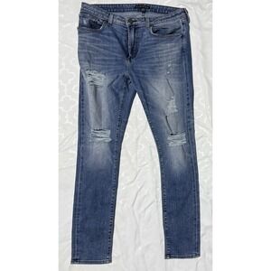 Monfrere Jeans Greyson Stretch Denim Pants Barcelona Wash Skinny Men's 36x32